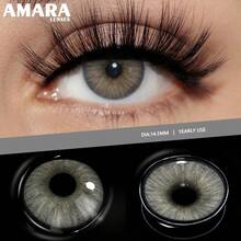 AMARA 灰色隱形眼鏡，自然外觀，藍色隱形眼鏡，灰色隱形眼鏡，棕色隱形眼鏡，聖誕派對隱形眼鏡 - ESTONIA-GRAY - 查看 5