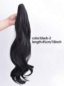 28 Inch Long Wavy Curly Hair Wig For Women, Ponytail, Three Claw Long Hair Wig, Hair Claw Hair Accessories Vacation Hair Clip Fashion Claw Clip - Extended - View 10