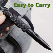 Tungsten Steel Tactical Pen, Multi-Functional Car Window Breaker, Essential For Emergency Escape, Military Survival Pen, With Glass Breaker, Suitable For Men And Outdoor Use, Tactical Pen, Pocket Pen, Outdoor Gear, Survival Gear, Compact Design, Rugged Style, Robust Construction, Precision Engineering, Writing Instrument, Multi-Functional Pen, A Gift For Men, Fathers, And Husbands From Outdoor Enthusiasts. - Multicolor - View 6