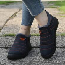 Nuevas Botas de Algodón de Talla Grande con Forro de Felpa y Botas de Nieve de Beijing Antiguas Engrosadas Zapatos Casuales Cálidos Zapatos de Comercio Exterior Transfronterizo - ST888-Morado - Ver 5