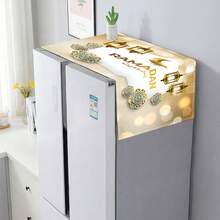 1 Piece Of Festival Festival Refrigerator Dust Cover, Decorative Dust Cover, Flat Print, Linen Material, Not Waterproof, Women's Day, Travel Essentials, Wedding Favors, Y2k, Bedroom, Car Accessories Women, Kitchen Decor, Wedding, Y2k, Party - Multicolor - View 16