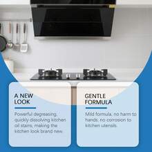 Kitchen Heavy Duty Grease Cleaner, Powerful Degreaser For Range Hood & Stove, Gentle Formula Lemon Scent - Multicolor - View 4
