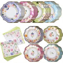 Party Plates - 62-piece Party Dinnerware Set - View 1