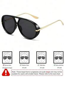 SeeBand Okulary przeciwsłoneczne typu Aviator unisex, okrągłe okulary przeciwsłoneczne retro oversize, okulary przeciwsłoneczne retro shield, damskie okulary przeciwsłoneczne z dużą oprawką, modne okulary przeciwsłoneczne w stylu europejskim i amerykańskim, akcesoria do podróży na świeżym powietrzu i do stylu ulicznego, modne okulary przeciwsłoneczne damskie, damskie okulary przeciwsłoneczne, strój jesienno-zimowy, akcesoria plażowe, styl retro Y2K basic, casualowy styl biznesowy, letnie wakacje na plaży, prezent na podróż na świeżym powietrzu - Wielokolorowe - Zobacz 14