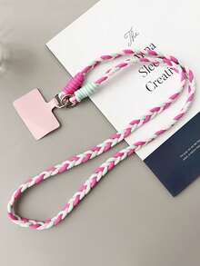 时尚编织手机挂绳，通用手机壳带可调节肩带，适合送给母亲、家人、朋友、生日、节日的女士礼物，手机挂饰，手机链 - 彩色 - 查看 5