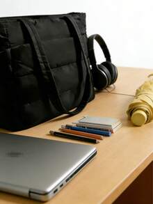 1个大容量笔记本电脑单肩包/斜挎包 - 轻便，带衬垫隔层，可容纳11、13、14、15、15.6、16、20、22英寸笔记本电脑，男女通用设计，解放双手，非常适合通勤、办公、上学、商务旅行、购物，是生日和开学季的完美礼物 - 彩色 - 查看 7