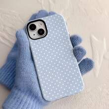 Phone Case For IPhone 17, 17 Pro, 17 Air, 16 Pro Max, 16, 15 Pro, 13, 11, 12, XS, 8 Plus, 7, 12 Mini, Simple Light Blue Polka Dot Pattern, Glossy Hard Case - 款式1(1pc) - 查看 7