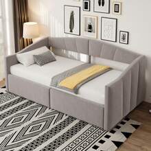 Bed Frames - Light Gray - View 1