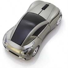 mouse inalámbrico para computadora con forma de coche ras ópticos USB 2.4 Ghz para PC portátil - Negro - - Ver 3