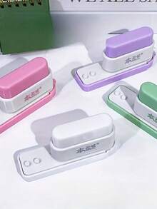 5-Hole Punch: Office Desk Organizer Tool - Ideal For DIY Binding Notebooks And Documents, Handmade Paper Punching Tool - Multicolor - View 10