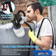 Electric Paint Sprayers For Home,Paint Sprayer Tool With 3 Patterns | 800ml Container Home Renovation Application Tools For Furniture House Interior Exterior Door Cabinets Garden - View 2