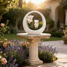 1pc Realistic Phalaenopsis Orchid With White Ceramic Pot - Highly Lifelike Artificial Flower, Suitable For Home/Office Decor - Maintenance-Free, Ideal Centerpiece For Weddings/Birthdays/Mother's Day - Perfect Gift For Valentine's Day, Holiday Table Decor, Floral Display, Winter Home Decor, Luxury Hotel Decoration - Multicolor - View 3