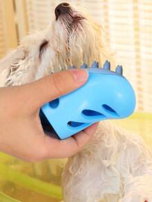 1pc Pet Grooming Massage Brush, Bath Brush - Can Be Used For Bathing And Chewing/Playing