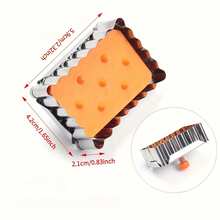 1pc Heavy Duty Stainless Steel Cookie Cutter Mold With Easy Press Mechanism And Smooth Edges, Professional Baking Tool For Perfect Pastries - Multicolor - View 5