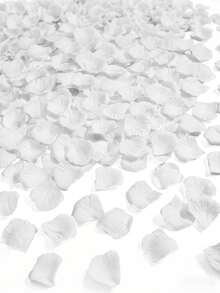 300/600/1200片人造丝玫瑰花瓣，白色仿真玫瑰花瓣，适用于情人节、婚礼、周年纪念、家居装饰、派对、活动花卉装饰 - 多色#3 - 查看 15