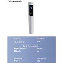 Rechargeable Handheld UV Lamp With Stand, Suitable For Gel Manicure, Mini Portable Wireless Nail Lamp With LCD Display, Gel Curing Function, One-Key Drying Kit, Convenient Compact Cordless Nail Lamp With Timer, Non-Staining - Multicolor - View 5