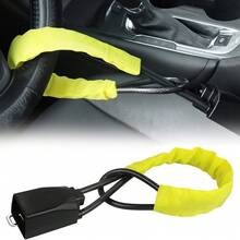 1PC,Car Steering Wheel Lock, Car Anti-Theft Lock, Safety Buckle Lock, Steel Wire Rope Steering Wheel Lock - Multicolor - View 3