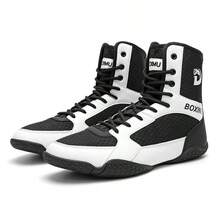Men's Indoor Boxing Training Shoes, Rubber Sole Competition Wrestling Shoes