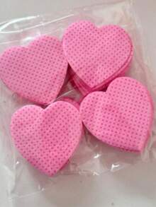 1000/200 Stück Nagelpflege-Tücher - Professionelle fusselfreie Nagellackentferner-Pads, UV-Gel-Reinigungstücher, unparfümierte Maniküre-Vorbereitung und Finish-Reinigungswerkzeug (Herzform) Nägel Nagelbedarf - Pink - Übersicht 9