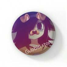 58mm 新款趣味动漫《丧女》黑木智子后室徽章胸针，动漫抱枕胸针，包包配饰装饰，朋友礼物，圣诞风格 - 58 mm - 查看 11