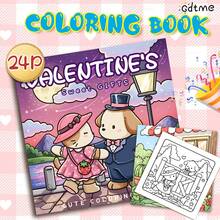 Libro para colorear de 24 páginas con dibujos lindos e interesantes para niños, dibujos relajantes de comportamientos inusuales, pesca en el río, regalo ideal para entusiastas de colorear, adecuado para Año Nuevo, regreso a la escuela, regalos de cumpleaños, artículos de papelería - Mis amigos (comportándose de manera extraña) - Ver 15