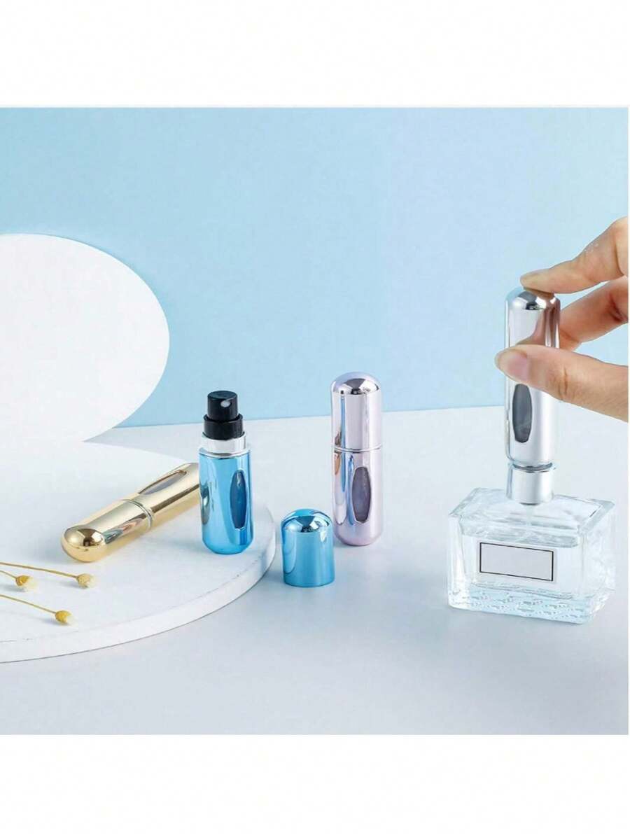 Mini Refillable Perfume Portable Atomizer Bottle Refillable Perfume Spray, Refill Pump Case For Traveling And Outgoing (5ml, 4 Pack) - Nhiều màu - Xem 1