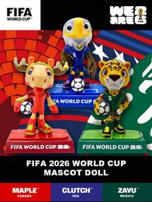 2026FIFA WorldCup Mascots, Figurines, Dolls, Collectible Toys, Statues - Official Licensed Genuine Product CLUTCH/MAPLE/ZAYU - WC2026 - Hộp quà tặng - Xem 1