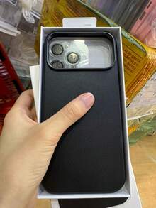 Magnetic Leather Case With MagSafe Induction Protection For IPhone 12, 13 Pro Max, 14, 15, 15 Pro Max,  16, 16 Pro Max, 17, 17 Air, 17 Pro, 17 Pro Max - 黑色 - 查看 1