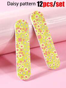50pcs Dual-Sided Durable Portable Mini Nail Files, Suitable For Natural And Artificial Nails, Compact Colorful Design For Manicure & Pedicure - Multicolor - View 36