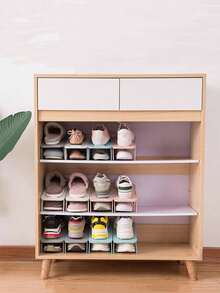 1pc Detachable 2-Tier Shoe Rack Organizer Shelf