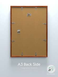 Khung ảnh treo tường khổ 30x40/30x30/A3/A4 nâng cấp, khung ảnh vân gỗ nhiều màu với kẹp xoay, màu đen/nâu/xám/gỗ, phong cách cổ điển/đơn giản/cottagecore/retro/phù hợp với mọi không gian (Không bao gồm giấy ảnh) - Nhiều màu sắc (khóa xoay được nâng cấp) - Xem 5