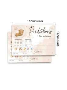 Party Game Gender Reveal Game Card Atmosphere Decoration Props For Boys Or Girls Anniversary Gift Party Decoration Happy Birthday Party Wedding Gift Bridal Shower SuppLies Prediction Advice Card - Shape - View 5