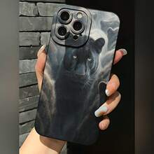 2026 nueva funda de teléfono esmerilada, funda de teléfono con estampado de pantera negra para  17 15 Pro Max  17 14 Pro  17 13  Galaxy S23 S22 S21 funda protectora para teléfono regalo de pareja para novio novia regalo de vacaciones - Blanco antiguo - Ver 1
