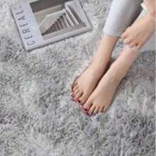 Alfombra Decorativa 150 X 200 Cm Sala De Estar Y Dormitorio - Gris - Ver 6