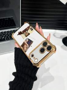 1 carcasă de telefon personalizată cu 2 fotografii, din TPU transparent electrolizat, anti-cădere, cu 4 colțuri, compatibilă cu Apple 17 Pro Max/16 Pro Max/15 Pro/14 Plus/13/12/11/XR/XS MAX și S25 Ultra/S24 Ultra/S23 Ultra/S22 Ultra/S21 Ultra/S21 Plus/S21 FE/S20 FE, la modă, colorată, drăguță, distractivă, minimalistă, model kawaii personalizată, unică, cadou ideal pentru iubit, prietenă.