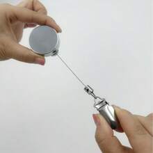 1pc Automatic Retractable Towel Rack - Adhesive Wall Mounted Towel Bar With Stainless Steel Cable And Strong Clips, Adjustable Tension, Suitable For Bathroom - Multicolor - View 11