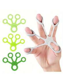 1 pezzo Dispositivo di potenziamento della presa in silicone, giocattolo antistress, giocattolo sensoriale per fidget, progettato per ADHD e problemi di concentrazione, livello B-3, adatto per il rilassamento - Multicolore - Visualizzare 3