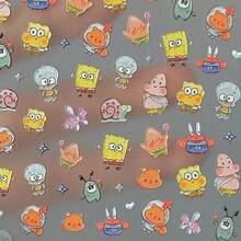 SpongeBob SquarePants 一叠可爱的Q版卡通涂鸦贴纸，防水材质。非常适合装饰手机壳、日记本、水瓶、行李箱等等。是送给朋友的绝佳礼物，也是圣诞节、万圣节、派对和生日的理想之选。 - 彩色 - 查看 6