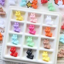 30pcs Acrylic Cartoon Cute Unicorn Straight Hole Beads - Pony Loose Beads For Phone Chain, Necklace, Bracelet DIY Jewelry Making Supplies - Color Mixing - View 3