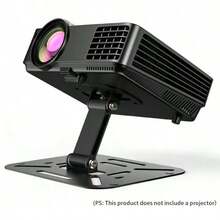 3-In-1 Foldable Projector Stand, Wall-Mountable And Ceiling-Mountable, Easy Installation, Height Adjustable, 360-Degree Rotation, Compatible With Most Projectors, Suitable For Home And Office - Black - View 2