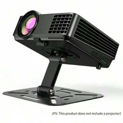 3-In-1 Foldable Projector Stand, Wall-Mountable And Ceiling-Mountable, Easy Installation, Height Adjustable, 360-Degree Rotation, Compatible With Most Projectors, Suitable For Home And Office