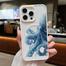 Funda Magnética para Teléfono Compatible con iPhone 17 Air/16/15/14/13/12/11 Pro, Pro Max, Plus, X/XS/XS Max, Compatible con Samsung Galaxy S22/S23FE/S24FE Plus, Ultra, Marco de TPU + Marco de Lente Independiente, Anillo Magnético Incorporado Adsorción Instantánea MagSafe, Serie de Colores Macaron, Combinaciones de Múltiples Colores - Blanco - Ver 9