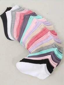 10/20 Paar Damen bunte Knöchelsocken, dünne flache Socken, geeignet für Sport, Laufen, Wandern, weich & bequem atmungsaktiv, Rückkehr zur Schule, Halloween und Weihnachtsgeschenke