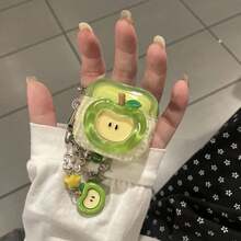 一套水晶苹果梨造型保护套，兼容苹果Pro 2、3/4，无线蓝牙耳机套，适合作为圣诞节和新年礼物 - 綠色 - 查看 9