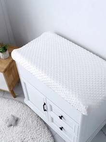 1pc Baby Changing Pad Cover (Cover Only, No Pad Included), Soft Dotted Removable & Washable Changing Table Pad Cover, Newborn Diaper Station Replacement Cover - Multicolor - View 4