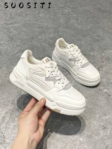 新款女士平底防滑運動時尚休閒鞋