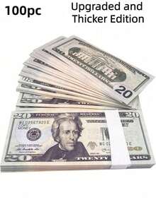 300pc Props Coins, Realistic $20 Replica, Suitable For Movie Video Shooting, Board Games, Magic, Birthday Wedding Party Decoration Atmosphere, Party Game Event Props, Ideal Gift For Halloween, Christmas, Thanksgiving Holidays - 彩色 - 查看 9