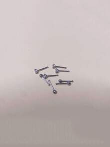 Set de aretes de botón de mini circonita de 2 mm + aretes de botón de mini bola, hipoalergénicos, aptos para piel sensible, postes de aretes cómodos, adecuados para uso diario, unisex, perfectos para parejas - Multicolor - Ver 10