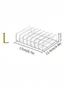 眼影盘化妆品收纳盒 亚克力化妆品收纳盒 7格分隔梳妆台收纳架 抽屉和浴室现代化妆品收纳架 - 無色 - 查看 12