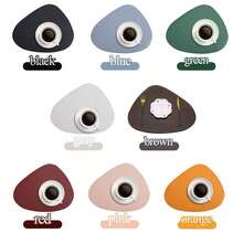 4件套黑色仿皮餐垫，耐磨可水洗，防滑耐热，易于清洁 - 彩色 - 查看 4